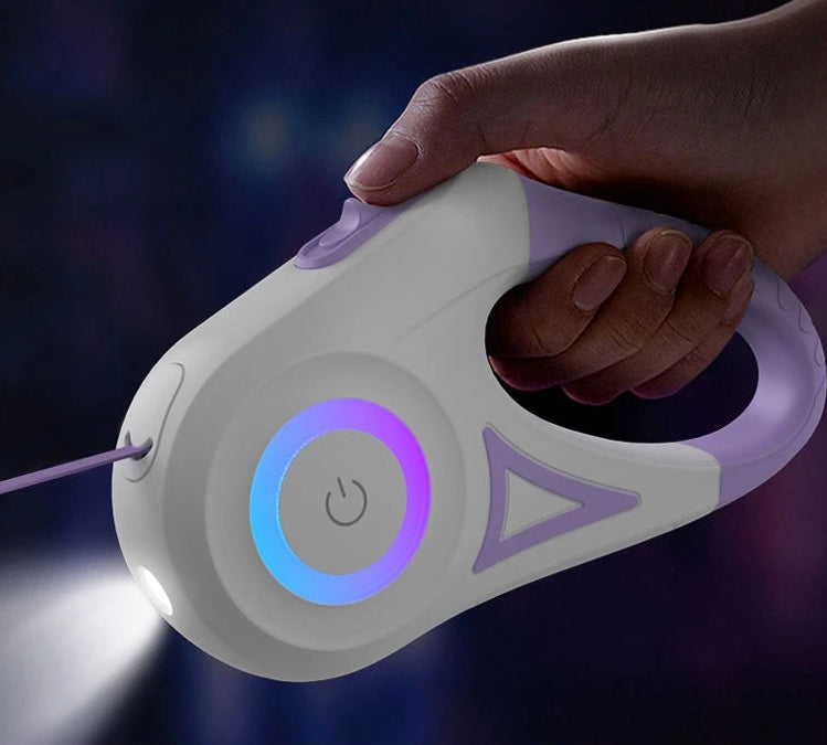 DOG LEASH FLASHLIGHT PURPLE