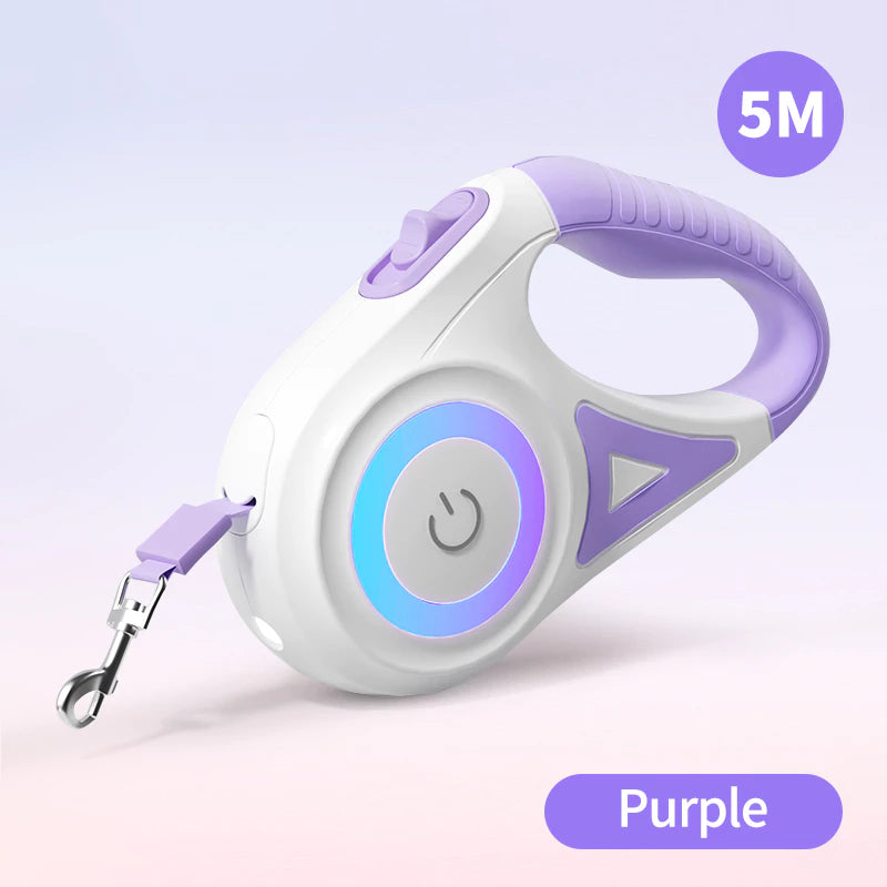 DOG LEASH FLASHLIGHT PURPLE