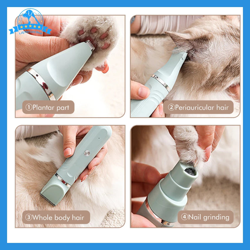 DOG ELECTRIC HAIR CLIPPER 4 IN 1