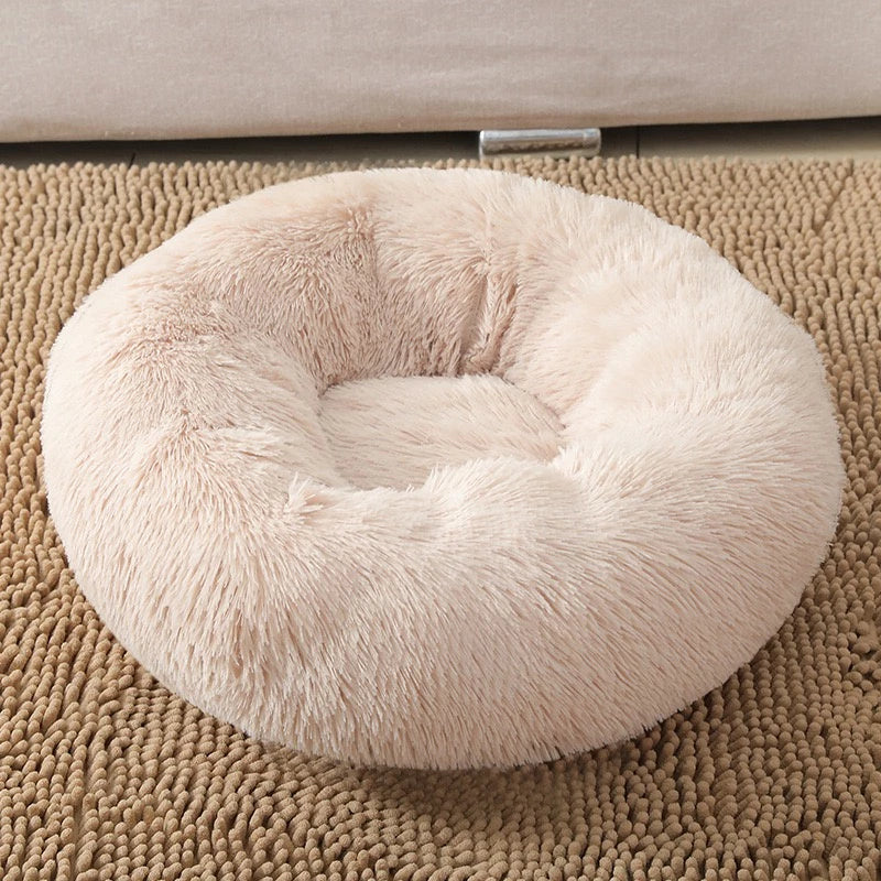 DOG DONUT FLUFFY ALMOND WHITE